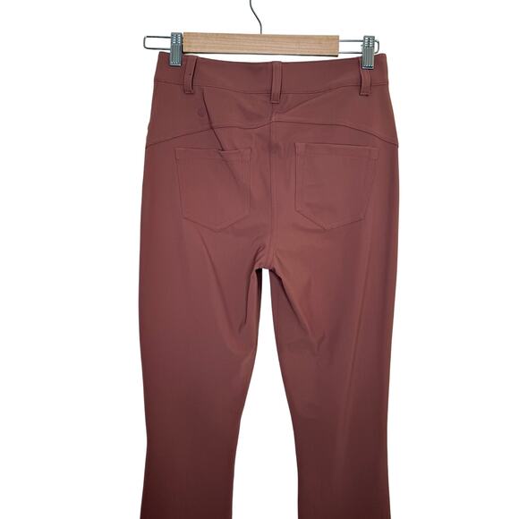 Lululemon Women’s 27 City Sleek Slim Fit High Rise Pants 5-Pocket Copper Brown - Picture 7 of 8
